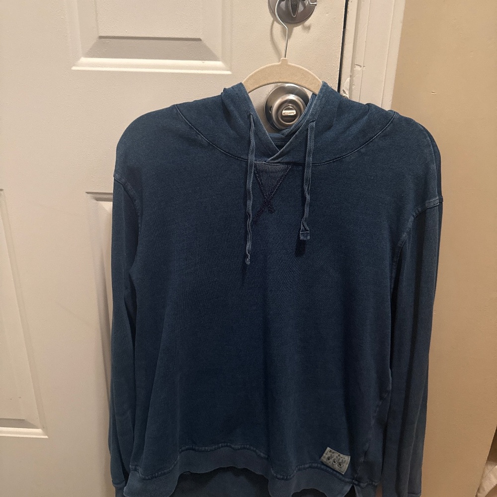 John Varvatos USA Vintage Wash Indigo Hoodie - Size L